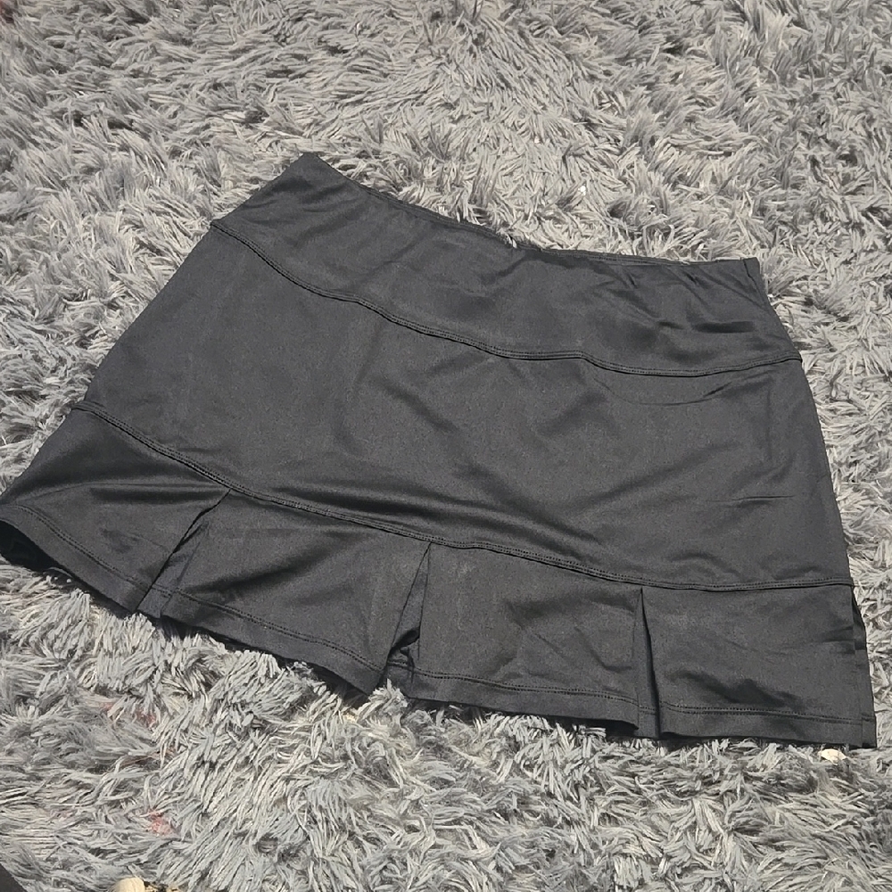 Women's Black Golf Skort